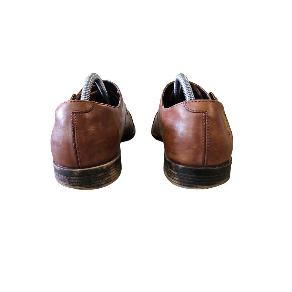 14th & Union Brown Leather Men's Dress Shoe Sz 9.5 - Picture 6 of 10
